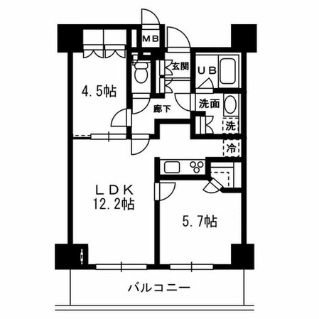 レジディア杉並方南町の物件間取画像